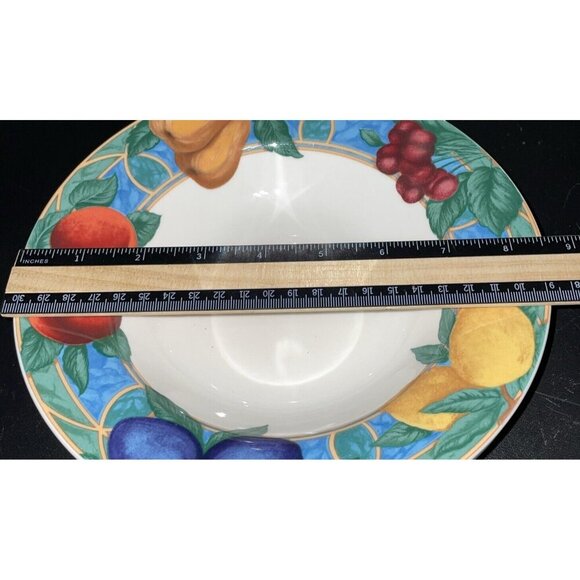 Victoria Beale 9024‎ Forbidden Fruit Porcelain Soup Cereal Bowls 8.5” Set Of 4 - Picture 4 of 4